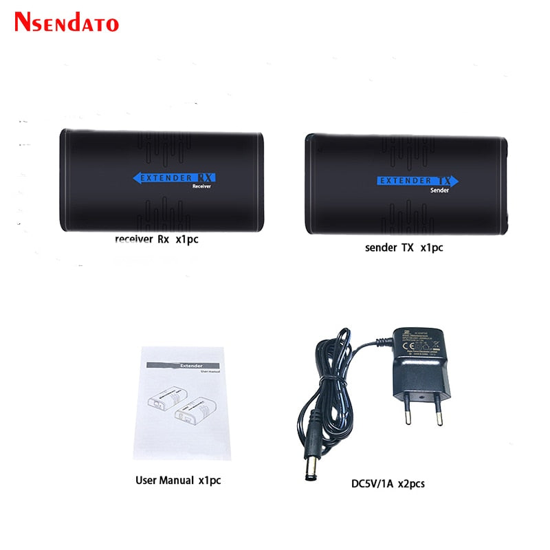 LKV373A 1080P HD Network Extender Over IP/TCP UTP CAT5e/6 Rj45 LAN Networking adapter 120m Extension HD Transmitter Receiver
