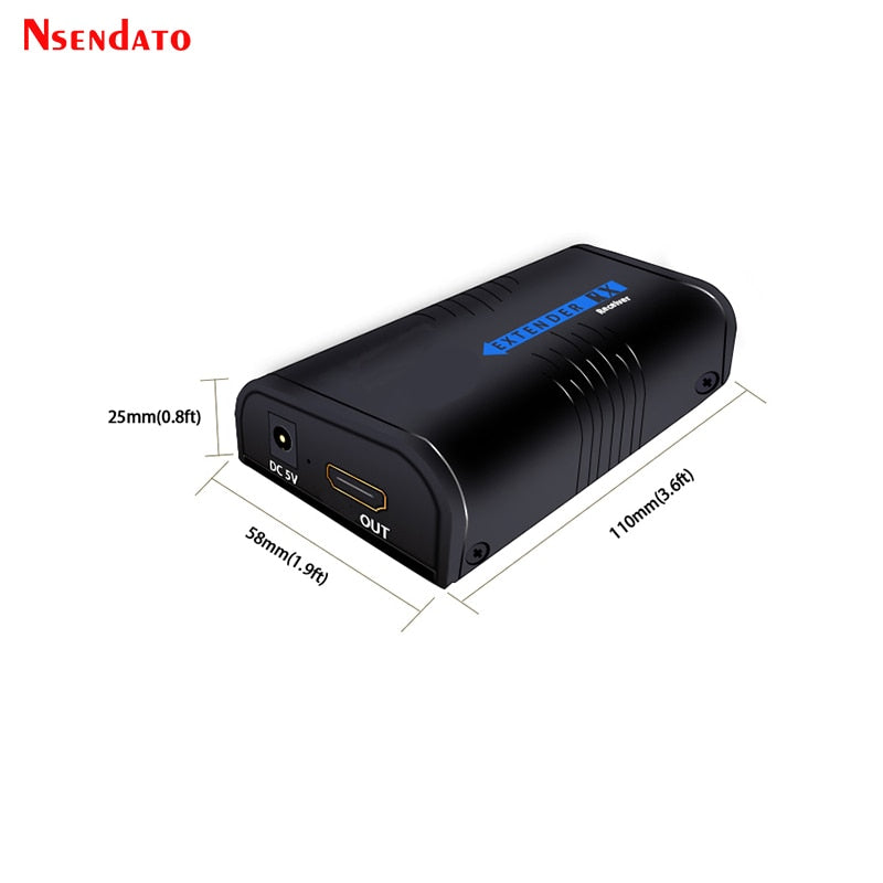 LKV373A 1080P HD Network Extender Over IP/TCP UTP CAT5e/6 Rj45 LAN Networking adapter 120m Extension HD Transmitter Receiver