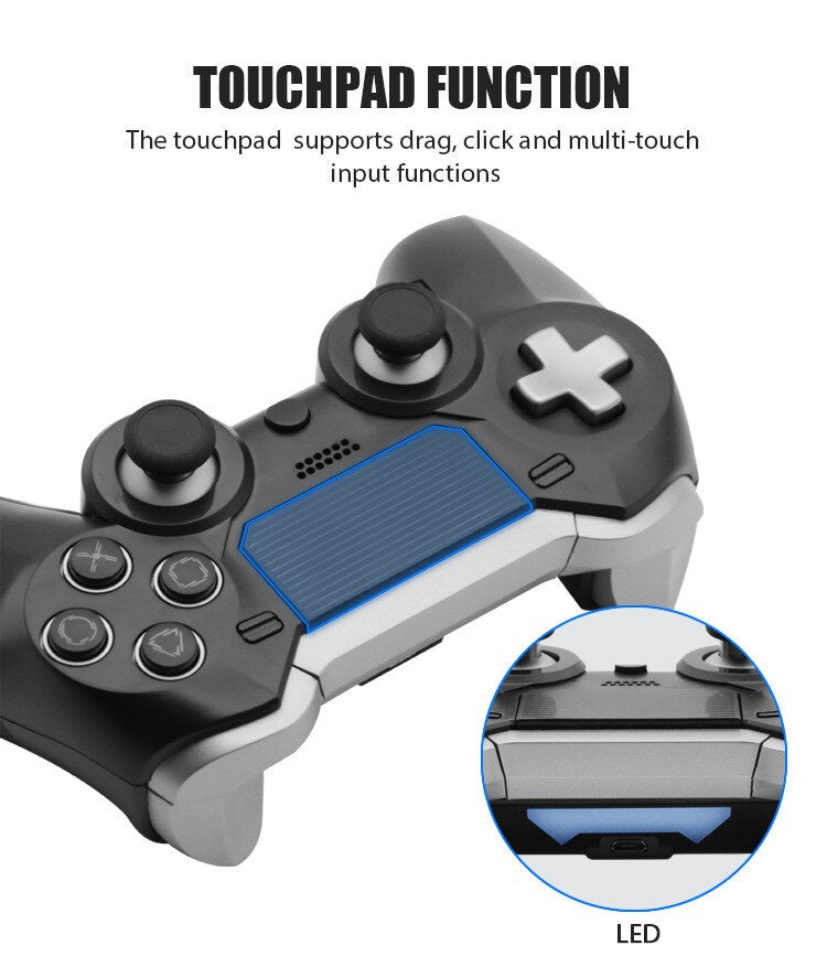 Bluetooth Wireless Joystick For PS4 Controller For mando ps4 Console For Playstation Dualshock 4 Gamepad Fit For PS3 PC