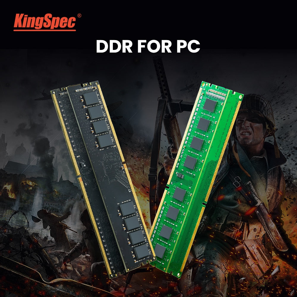 DDR3 DDR4 4GB 8GB 16GB memoria ram 1333 1600 2400 2666 RGB Memory Desktop PC Computer Dimm Kingspec