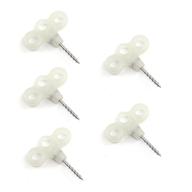 5pcs Screw Spike Hook Rope Tent Nail