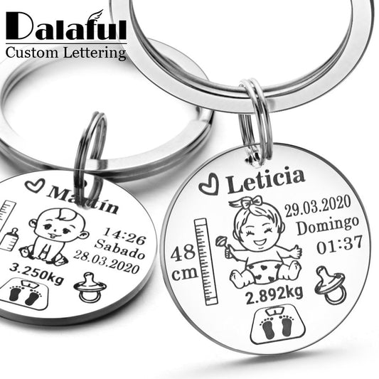 Lovely Personalized Baby Boys Girls Keychain