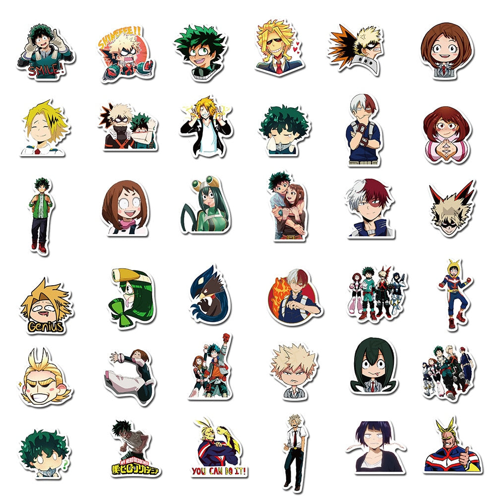 10/50/100Pcs My Hero Academia Stickers