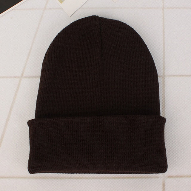 Winter Beanies Knitted Fluorescent Hat