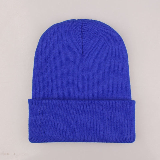 Winter Beanies Knitted Fluorescent Hat