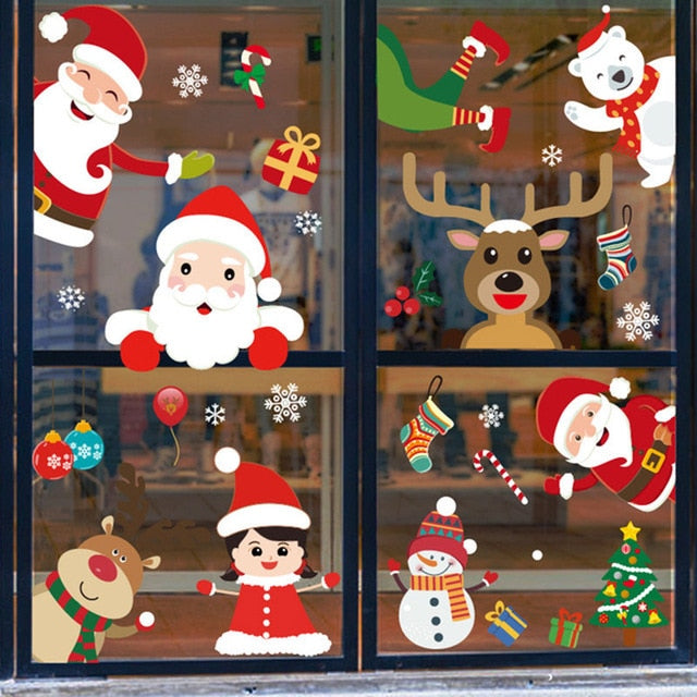 27Pcs Christmas Snowflake Window Sticker/Wall Decal