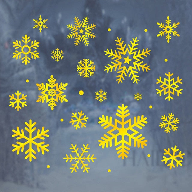 27Pcs Christmas Snowflake Window Sticker/Wall Decal