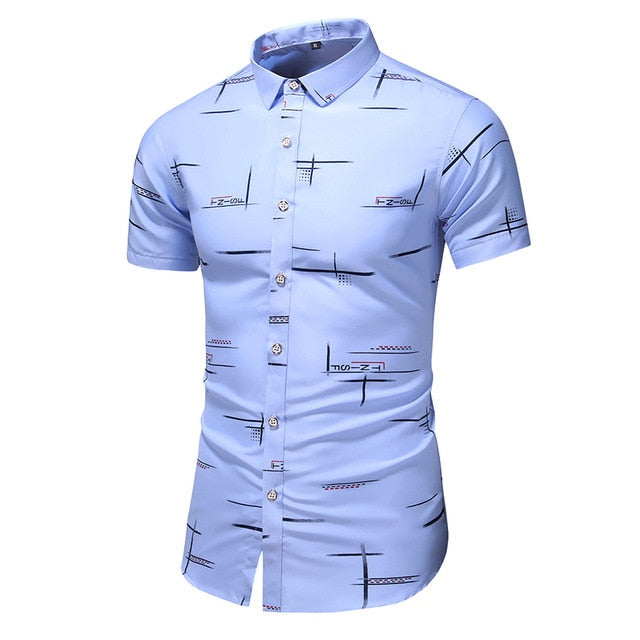 Fashion 9 Design Short Sleep Casual Shirt