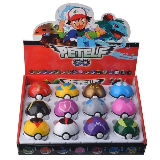 12 Pcs/Set Poke Ball Model