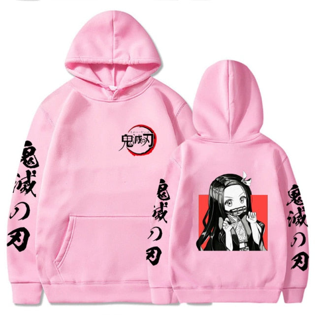 Demon Slayer Anime Hoodie Pullovers Tops Long Sleeve