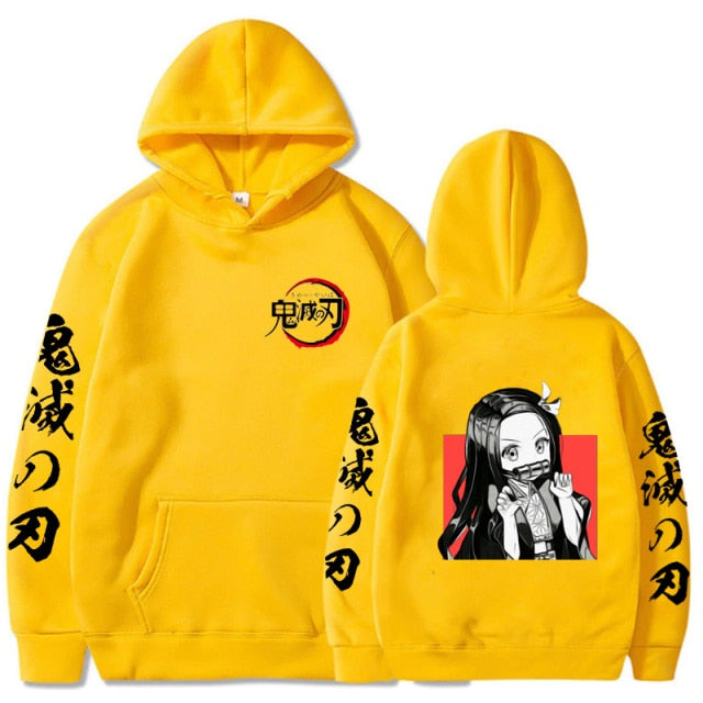 Demon Slayer Anime Hoodie Pullovers Tops Long Sleeve