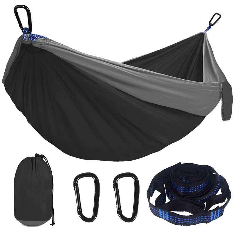 Camping Double Single Lightweight Hammock with Hanging Ropes for Hiking