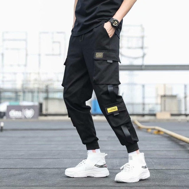 Men's Side Pockets Cargo Harem Pants