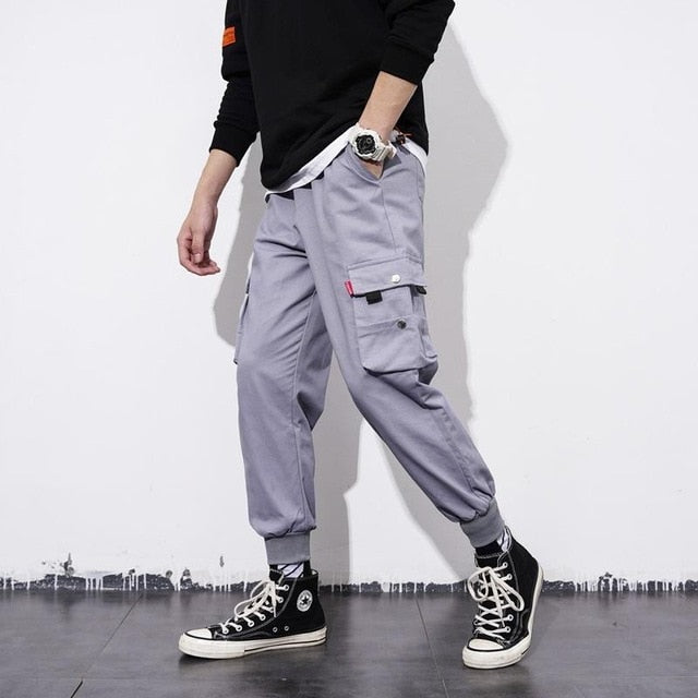 Men's Side Pockets Cargo Harem Pants