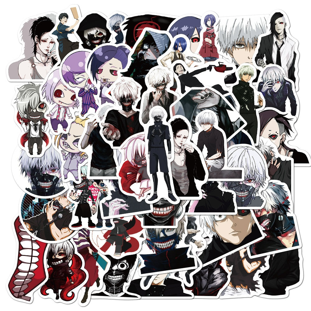 10/50pcs Japan Anime Tokyo Ghoul Sticker Graffiti