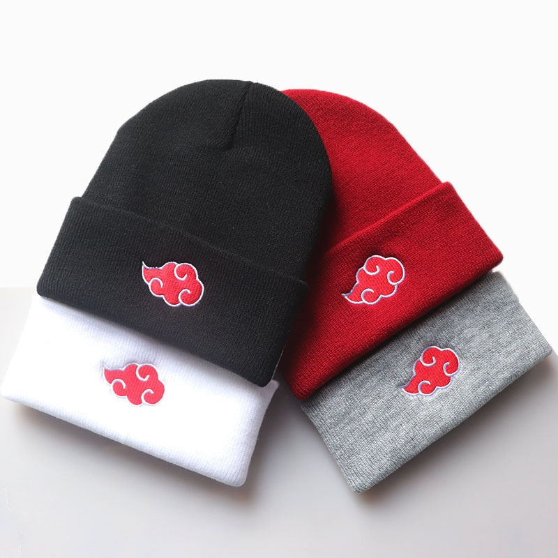 Akatsuki Cloud Embroidery Knitted Woolen Cap