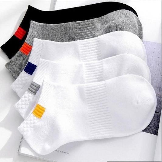 10pieces=5pair/lot Summer Cotton Man Short Socks Fashion Breathable Boat Socks