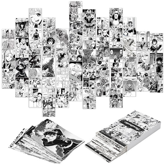 50Pcs Anime Manga Panel Aesthetic Picture for Wall Collage Print