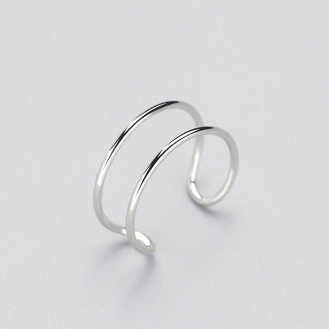 Simple Fashion Silver Color Ring