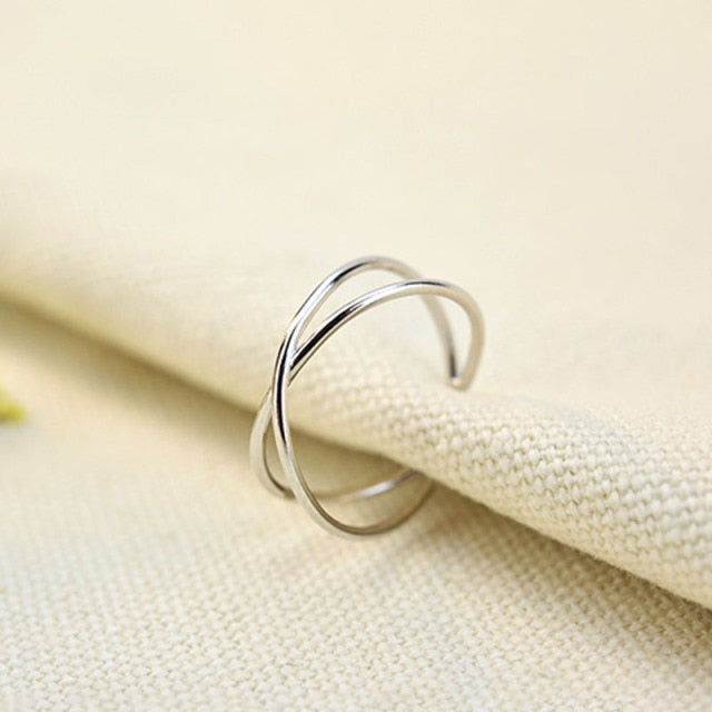 Simple Fashion Silver Color Ring