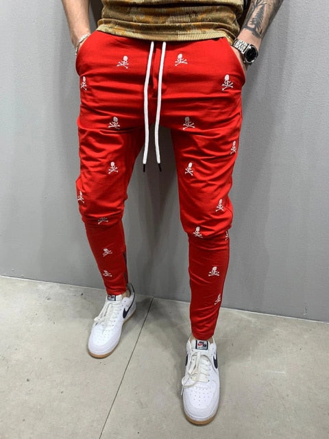 2021 Spring and Autumn Hot Sale 3D Printing  Zipper Hip Hop Breathable Men's Pants Sports Trend Casual Slim Jogging Pencil Pants