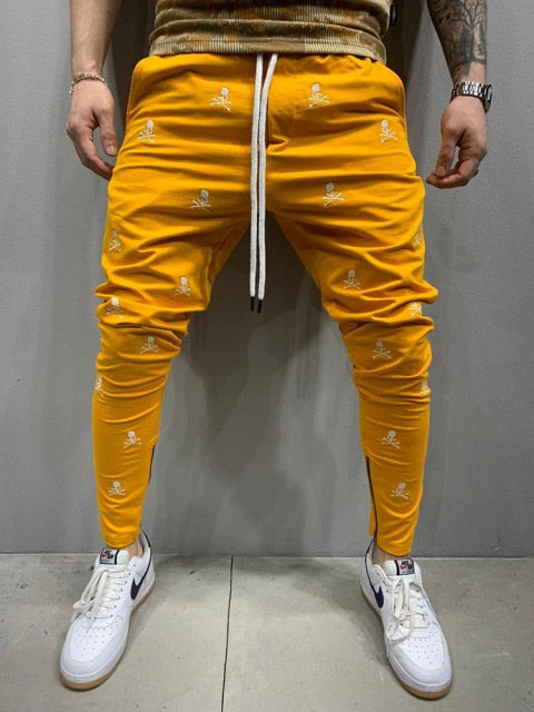 2021 Spring and Autumn Hot Sale 3D Printing  Zipper Hip Hop Breathable Men's Pants Sports Trend Casual Slim Jogging Pencil Pants