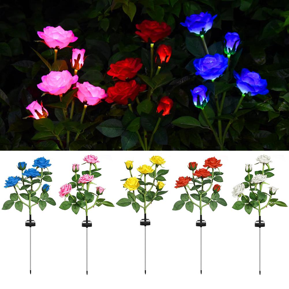 LED Solar Flower Gardenscape Light