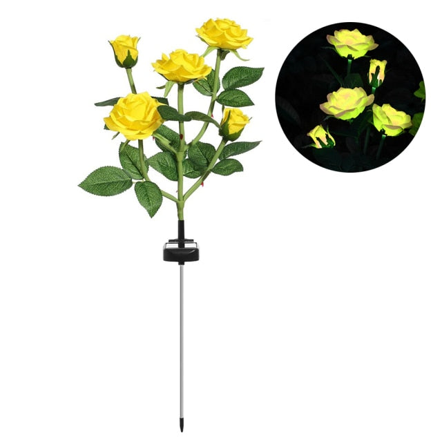 LED Solar Flower Gardenscape Light