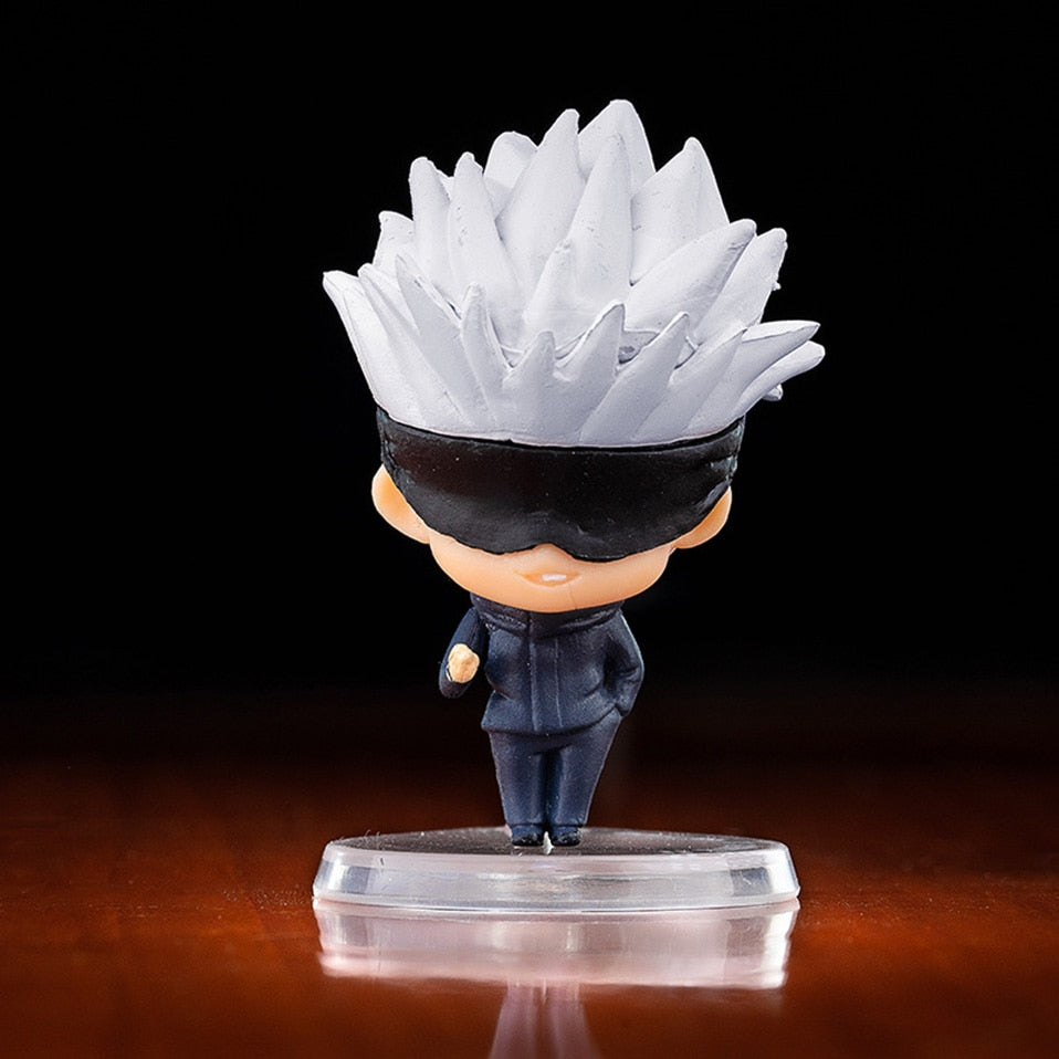 10cm Q Version Anime Figure Toys Anime Jujutsu Kaisen Figure Yuji Itadori Gojo Satori PVC Action Figure Toys Kid Gift