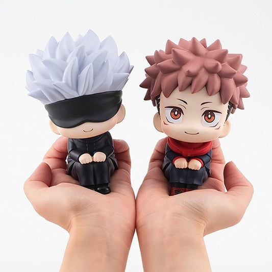 10cm Q Version Anime Figure Toys Anime Jujutsu Kaisen Figure Yuji Itadori Gojo Satori PVC Action Figure Toys Kid Gift