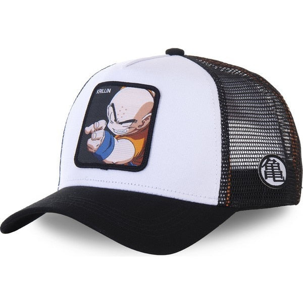 Dragon Ball & Naruto Anime Mesh Cap Hot Style Patch Trucker Hat Curved Brim Baseball Cap