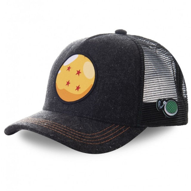 Dragon Ball & Naruto Anime Mesh Cap Hot Style Patch Trucker Hat Curved Brim Baseball Cap