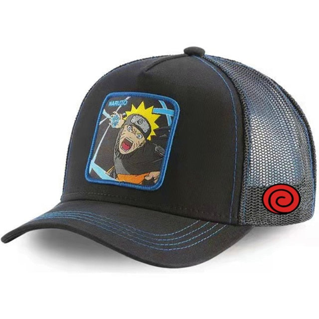 Dragon Ball & Naruto Anime Mesh Cap Hot Style Patch Trucker Hat Curved Brim Baseball Cap