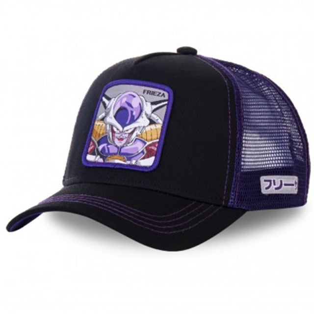 Dragon Ball & Naruto Anime Mesh Cap Hot Style Patch Trucker Hat Curved Brim Baseball Cap