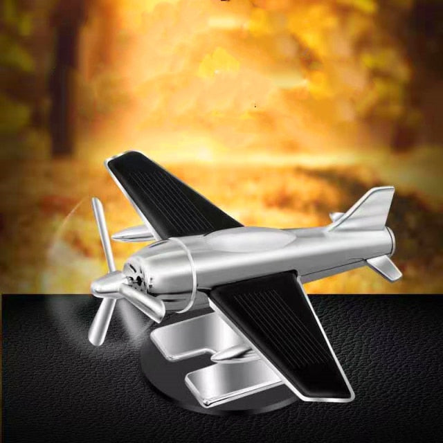 Very cool solar car perfume aircraft fighter 2nd generation decoration