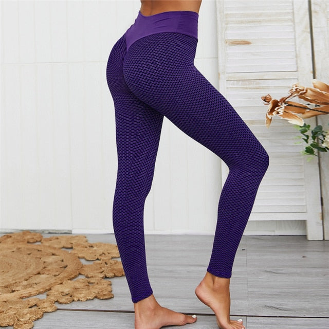 SVOKOR Dot Women Leggings High Waist Fitness Legging Push Up Workout Pants