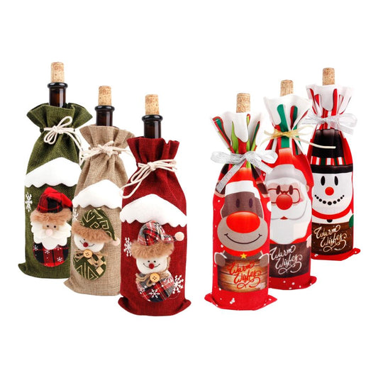 Christmas Wine Bottle Cover Decoration