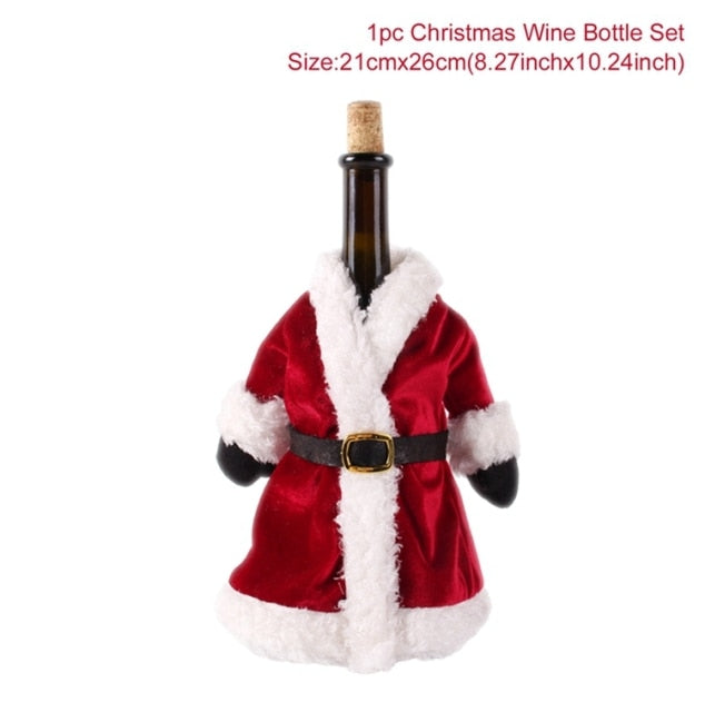 Christmas Wine Bottle Cover Decoration