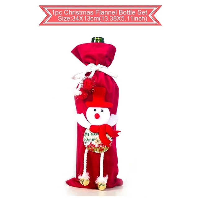 Christmas Wine Bottle Cover Decoration