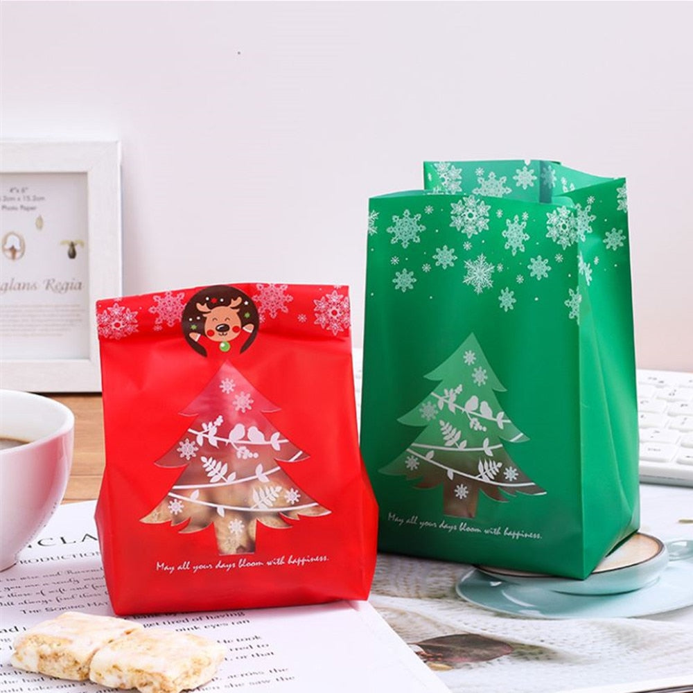 25 pack Snowflake Christmas Tree Gift Bags