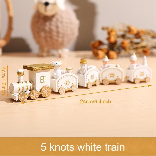 Merry Christmas Wooden Train Ornament Christmas Decoration For Home