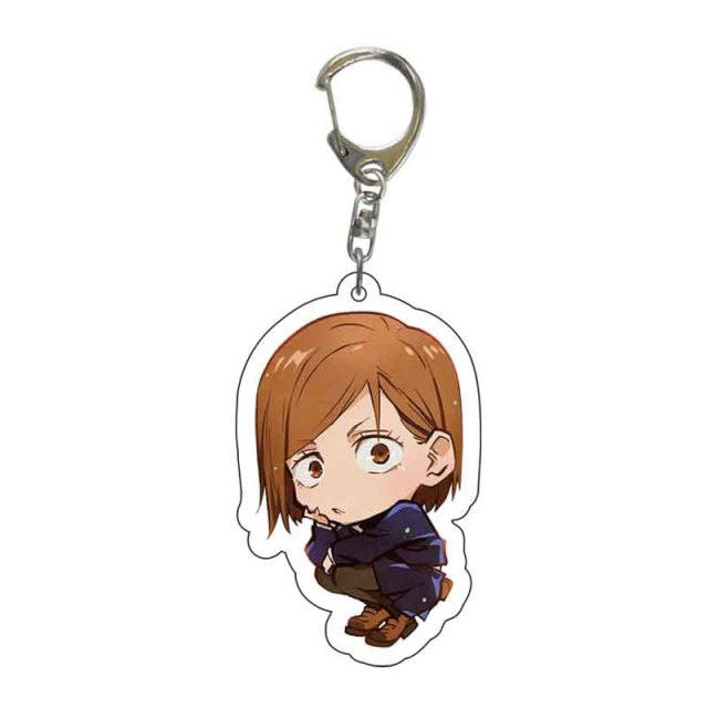 Anime Jujutsu Kaisen Q Version Keychain Key Ring Acrylic Pendant