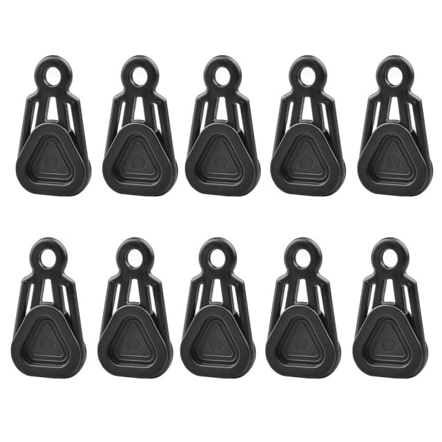 10pcs Heavy Duty Tent Clip Wind Rope Clamp