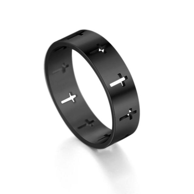 Skyrim Fashion Simple Stainless Steel Couple Ring for Men Women