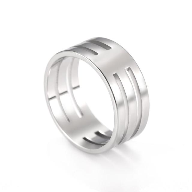 Skyrim Fashion Simple Stainless Steel Couple Ring for Men Women