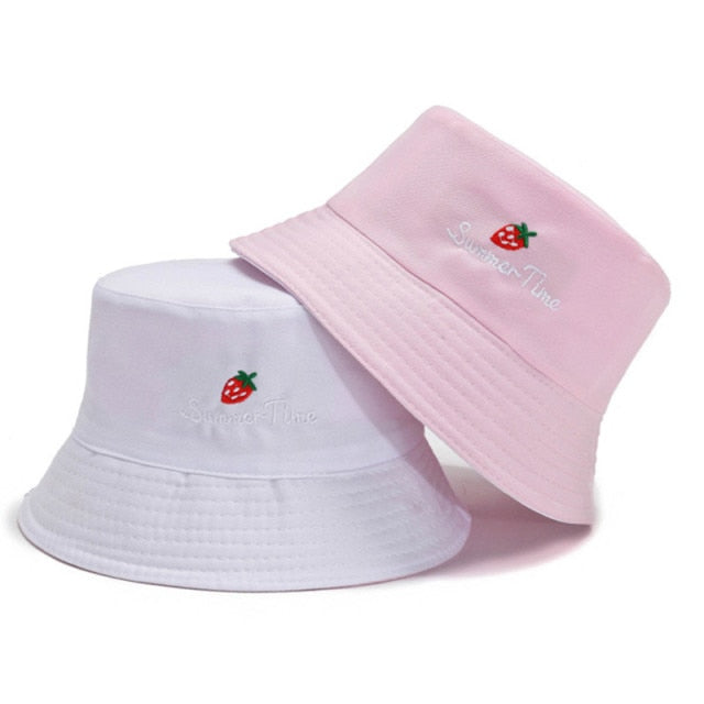 22 Styles Bucket Hats for Women Double-sided Panama Sun Bob Reversible