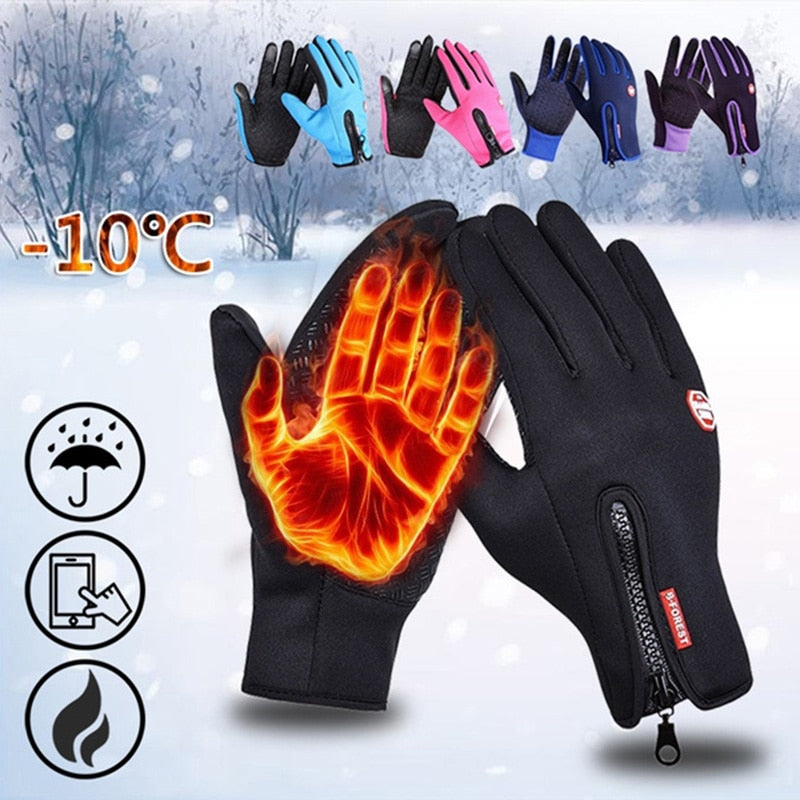 Unisex Touch Screen Winter Gloves Mens Warm Outdoor