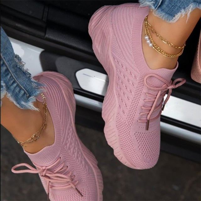 Women Casual Sport Lace-Up Sneaker