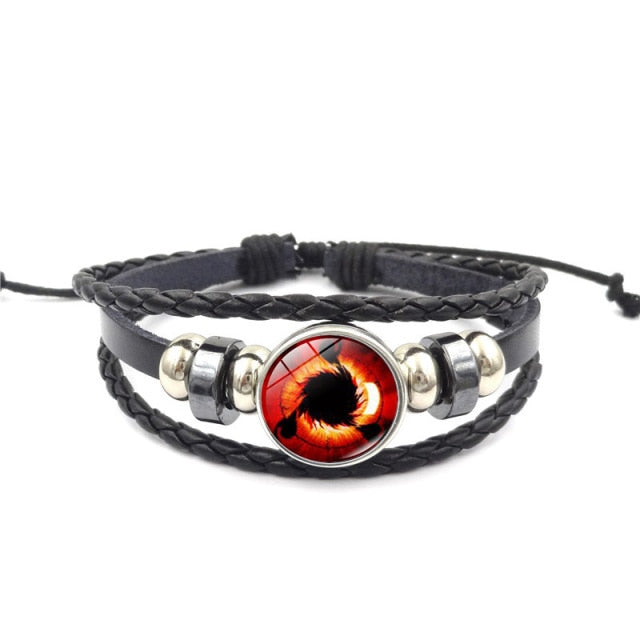 Naruto and Sharingan Eye Snap Bracelet