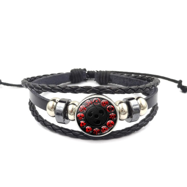 Naruto and Sharingan Eye Snap Bracelet